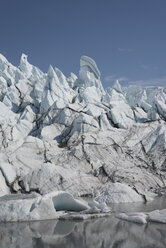 Glacial formation, Colony Glacier Knik Valley, Anchorage, Alaska, USA - FSIF03268