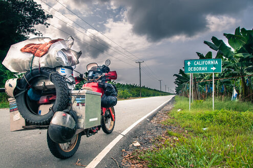Motorradtour am Straßenrand, Panama-Stadt, Panama - ISF19770