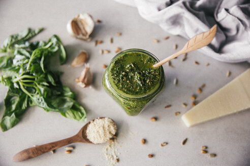 Fresh Pesto Genovese in glass - MBEF01434