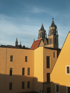 Blick auf den Dom, Magdeburg, Sachsen-Anhalt, Deutschland - ABAF02222