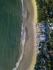 Indonesien, Bali, Luftaufnahme von Jimbaran Beach von oben - KNTF02127