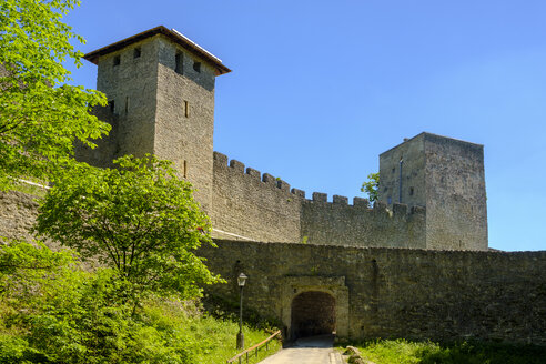 Österreich, Land Salzburg, Salzburg, Mönchsberg, Stadtmauer und Türme - LBF02122