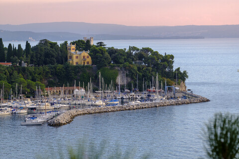 Italien, Friaul-Julisch-Venetien, Triest, Schloss Miramare, lizenzfreies Stockfoto