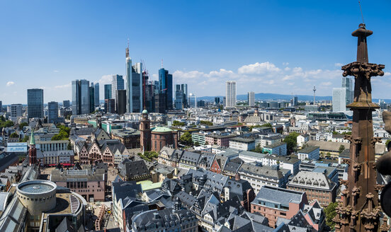 Deutschland, Hessen, Frankfurt, Skyline, Finanzviertel, Altstadt, Roemer und Dom-Roemer Projekt - AMF06073