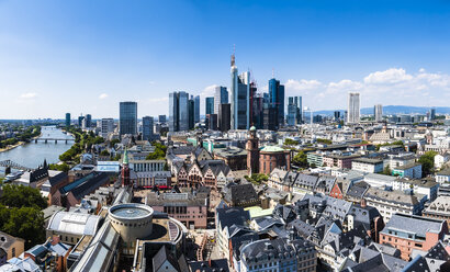 Deutschland, Hessen, Frankfurt, Skyline, Finanzviertel, Altstadt, Roemer und Dom-Roemer Projekt - AMF06074