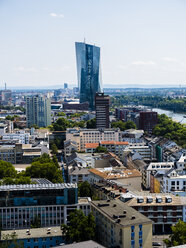 Deutschland, Hessen, Frankfurt, Blick zur Europäischen Zentralbank - AMF06076