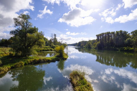 Deutschland, Bayern, Schwaben, Donau-Ries, Donau, lizenzfreies Stockfoto