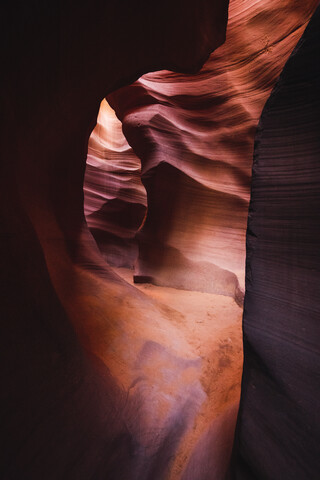 USA, Arizona, Unterer Antelope Canyon, lizenzfreies Stockfoto