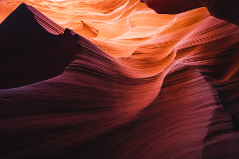 USA, Arizona, Unterer Antelope Canyon, lizenzfreies Stockfoto