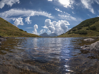 Italien, Lombardei, Bergamasker Alpen, Bergsee, Monte Camino - LAF02106