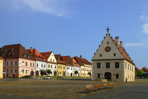 Slowakei, Bardejov, Altstadt, Rathaus, lizenzfreies Stockfoto