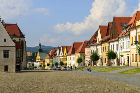 Slowakei, Bardejov, Altstadt, Stadtplatz, lizenzfreies Stockfoto