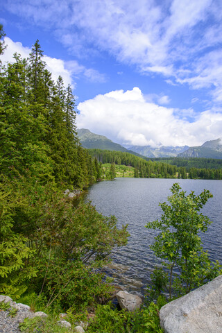 Slowakei, Hohe Tatra, Štrbske pleso, lizenzfreies Stockfoto