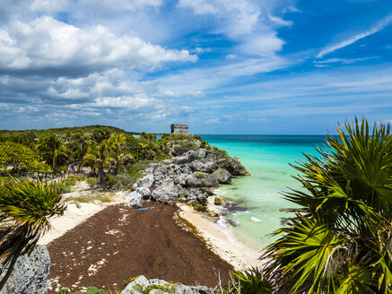 Mexiko, Yucatan, Riviera Maya, Quintana Roo, Tulum, Archäologische Ruinen von Tulum - AMF06098