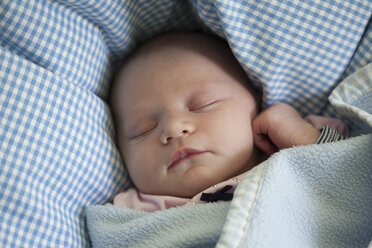 Portrait of sleeping baby girl - JLOF00248