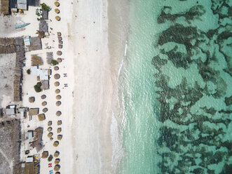 Indonesia, Lombok, Aerial view of beach - KNTF02251