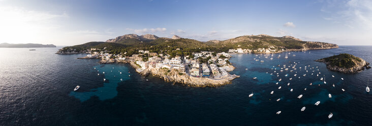 Spain, Balearic Islands, Mallorca, Aerial view of Bay of Sant Elm - AMF06106