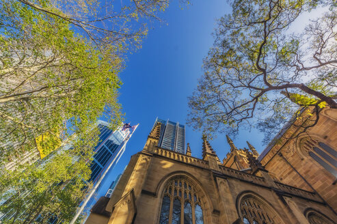 Australien, New South Wales, Sydney, Kirche, Froschperspektive - THAF02312