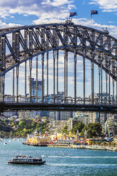 Australia, New South Wales, Sydney, Harbour Bridge and Coney Island, Luna Park - THAF02324