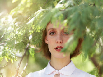 Portrait of young woman in nature - CUF46509