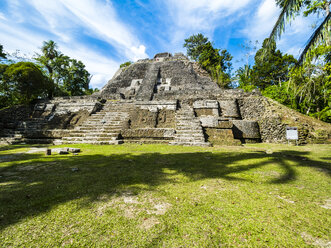 Central America, Belize, Yucatan peninsula, New River, Lamanai, Maya ruin, High Temple - AMF06119