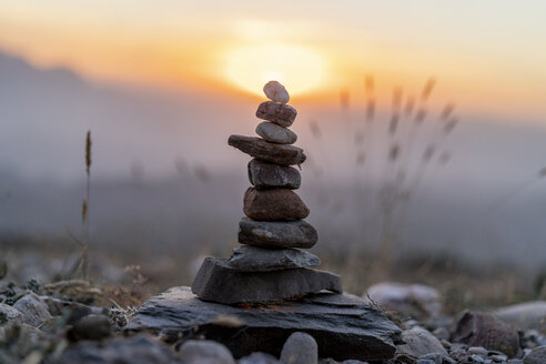 Cairn at sunset - AFVF01905