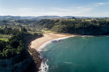 Spain, Asturias, Aerial view of beach - MGOF03824