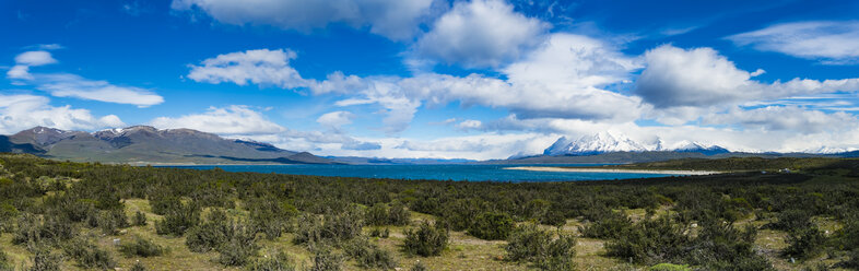 Chile, Patagonien, Region Magallanes y la Antartica Chilena, Torres del Paine National Park, Cuernos del Paine, Lago del Toro - AMF06132