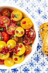 Oriental tomato salad with pomegranate seeds and mint - LVF07525