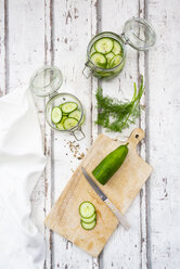 Pickled cucumber, swedish pressgurka, with dill and white pepper - LVF07526