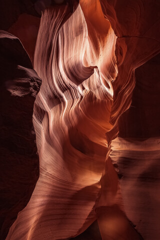 USA, Arizona, Page, Antelope-Schluchten, Obere Antelope-Schlucht, lizenzfreies Stockfoto