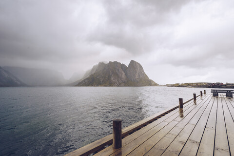 Norway, Lofoten, Hamnoy stock photo