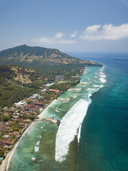 Indonesai, Bali, Aerial view of Candidasa - KNTF02298