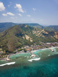 Indonesai, Bali, Aerial view of Candidasa - KNTF02300