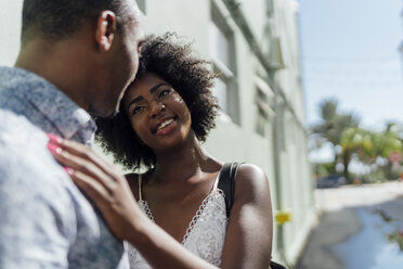 Affectionate young couple facing each other - BOYF00792