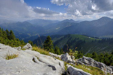 Germany, Bavaria, Upper Bavaria, Bavarian Prealps, View from Wallberg - LBF02180
