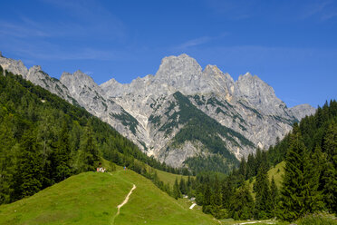 Deutschland, Bayern, Berchtesgadener Land, Berchtesgadener Alpen, Klausbachtal, Bindalm, Mühlsturzhoerner Berg - LBF02192