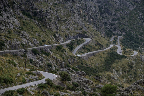 Spain, Mallorca, Sa Calobra, mountain road - HLF01142