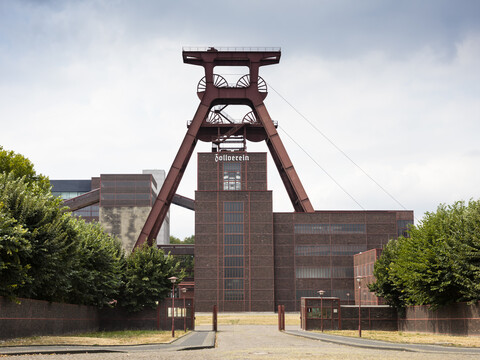 Deutschland, Essen, Blick auf den Industriekomplex der Zeche Zollverein, lizenzfreies Stockfoto