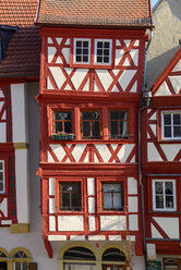 Germany, Bavaria, Franconia, Lower Franconia, Ochsenfurt, half-timbered house, facade - LBF02208