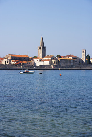 Kroatien, Istrien, Porec, Altstadt, Euphrasius-Basilika, Promenade, lizenzfreies Stockfoto