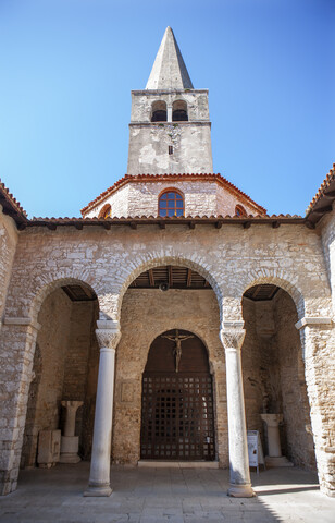Kroatien, Istrien, Porec, Altstadt, Euphrasius-Basilika, lizenzfreies Stockfoto