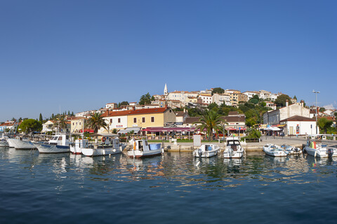 Kroatien, Istrien, Vrsar, Hafen, lizenzfreies Stockfoto