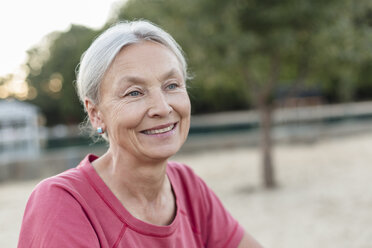 Portrait of relaxed senior woman outdoors - VGF00141