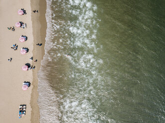 Aerial view of beach during sunny day - CAVF54645