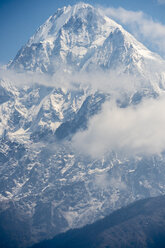 Schneebedeckter Berggipfel, Goljung, Rasuwa, Nepal - AURF07729