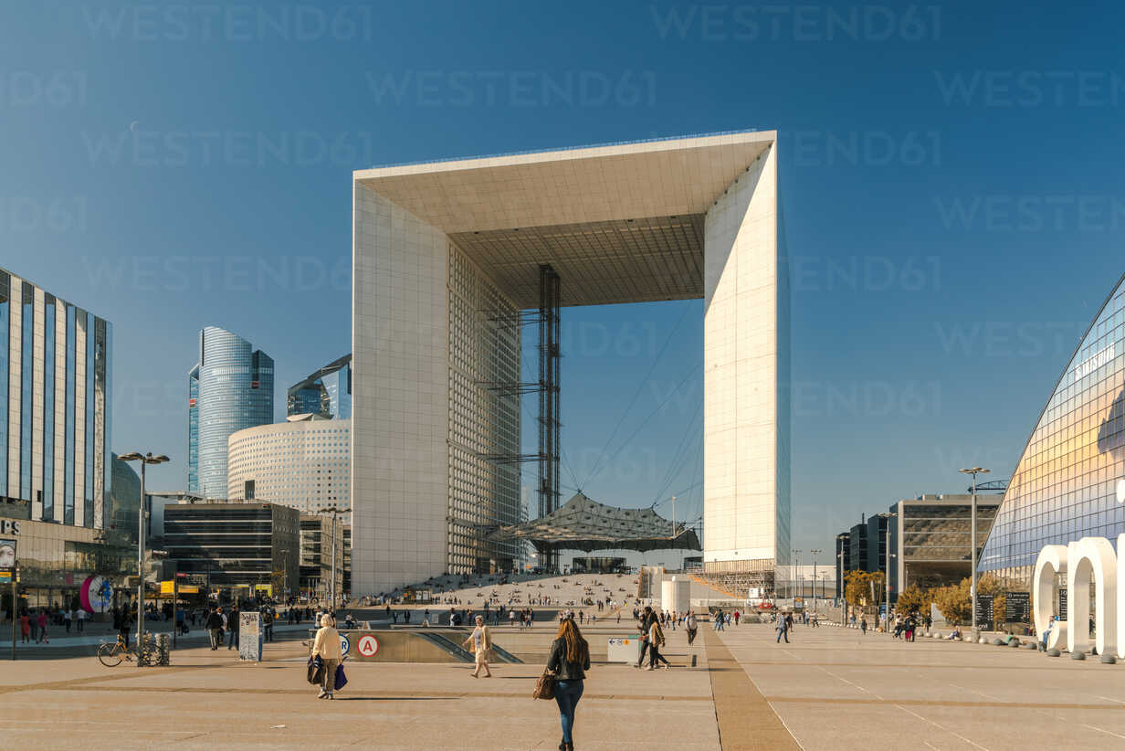 Grande Arche in La Defense district Paris Ile de France France