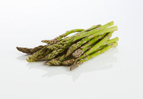 Green asparagus on white ground - KSWF01982