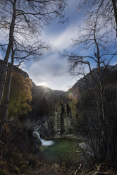 Scenic view of crystal mill by river against sky - CAVF55373