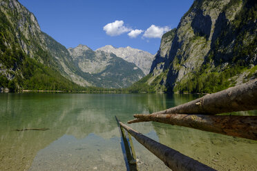 Germany, Bavaria, Upper Bavaria, Berchtesgaden Alps, Berchtesgaden National Park, Salet, Fischunkelalm at Lake Obersee - LBF02248